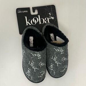 Kooba Gray Skeleton Slippers Size 5-6